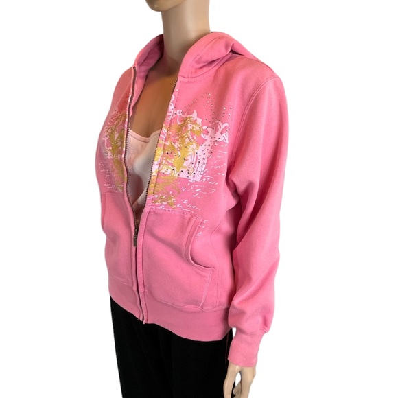Arizona Full Front Zip Hoodie, Bubblegum Pink | XL/18 1/2 Plus - Picture 12 of 17